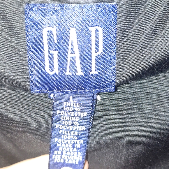 GAP Lrg Black LS Hooded Parka/Rain Coat. - Picture 3 of 9